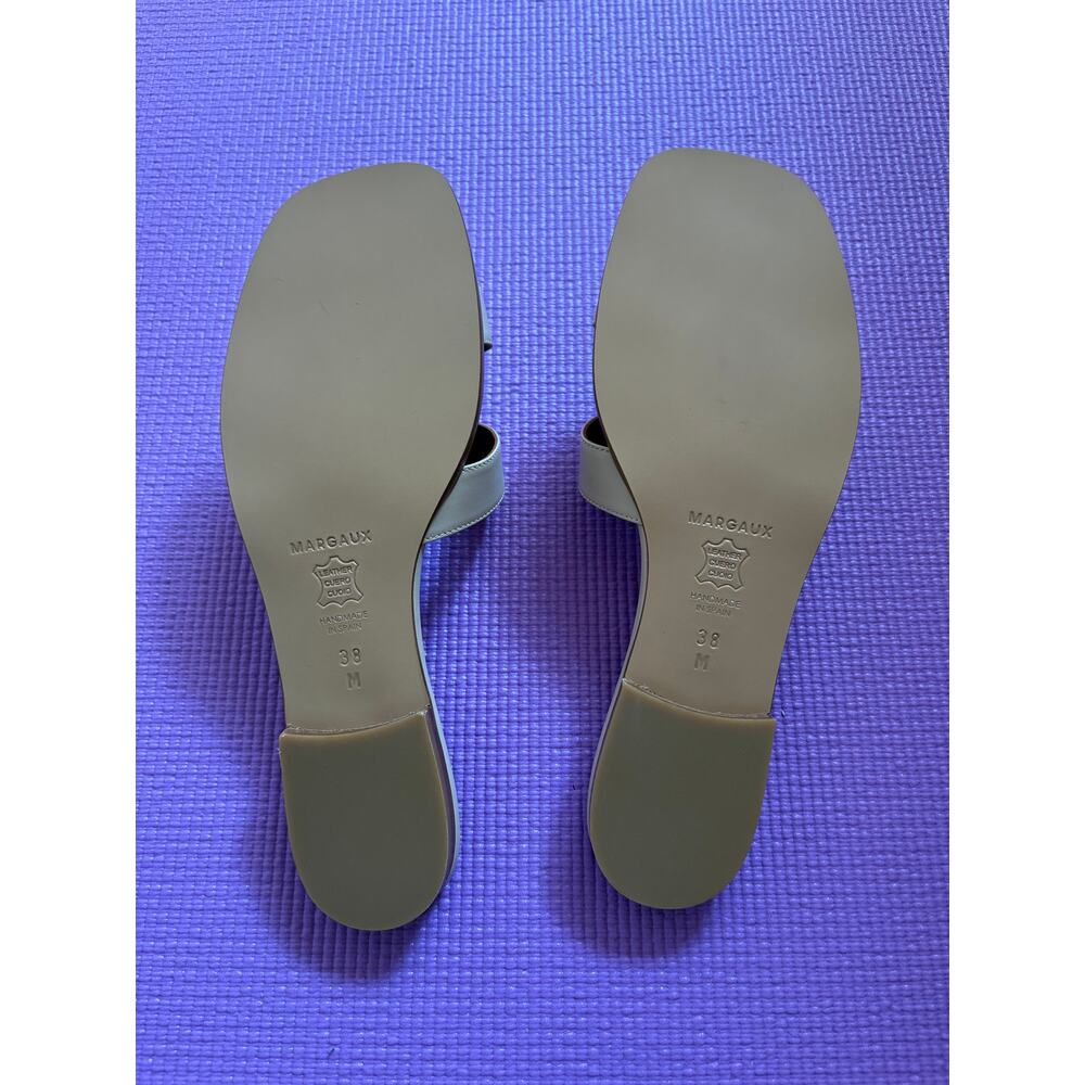 NWT Margaux Luxe Leather The MX Sandal in Latte Calf size size 7 Flats Womens - Picture 8 of 10